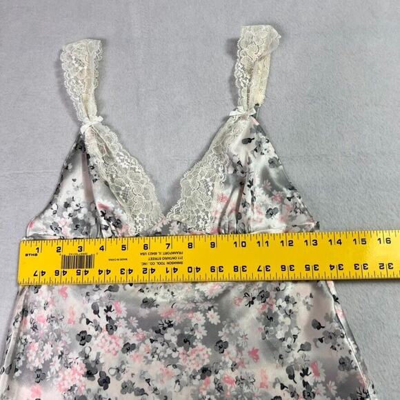 Victorias Secret Slip Dress Women's Size XS Lace Trim Floral Sexy Lingerie Y2K - Picture 4 of 6